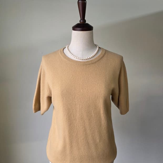 퓨어캐시미어100 라운드 니트