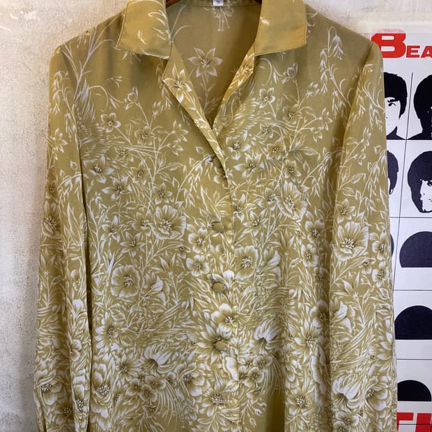 Japan vintage 플라워패턴 블라우스