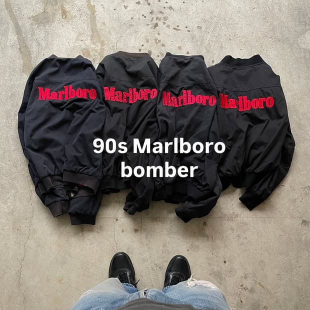 90s Marlboro Reversible Bomber Jacket