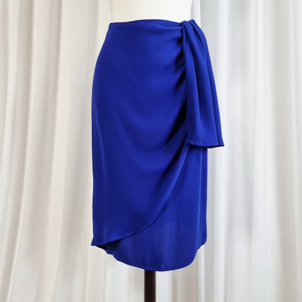 보테가베네타 실크100 랩 스커트 치마 (28인치쯤/38) 미시착새상품