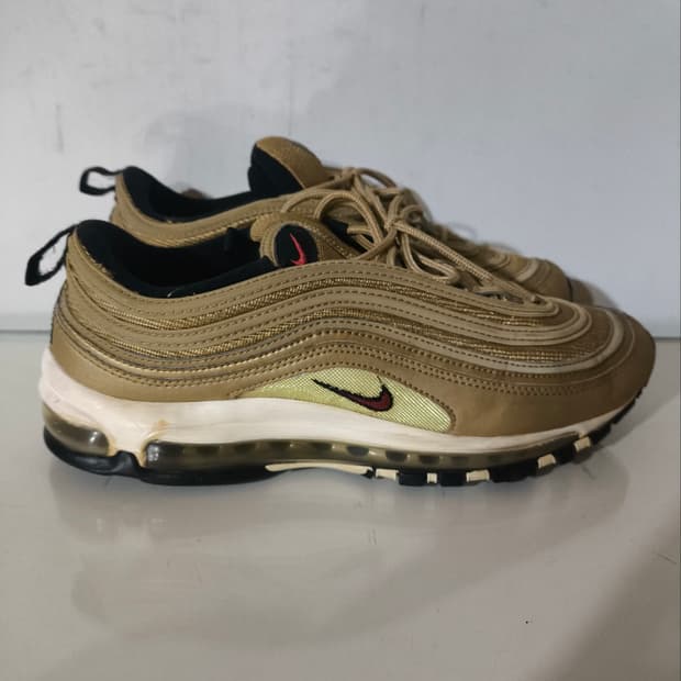 280mm 나이키 에어맥스97 골드 운동화
