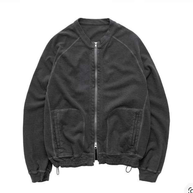 [2] 폴리테루 러프셋 집업 퍼플 차콜