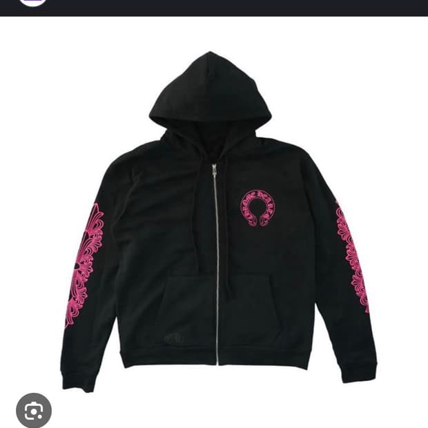 *새상품 오늘구매*크롬하츠 플로랄 블랙핑크 후드집업 사이즈 M