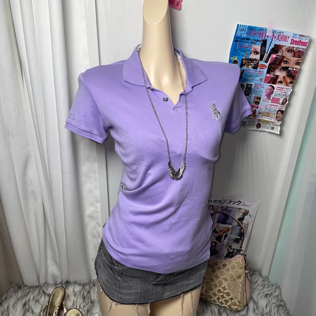 Polo 폴로 연보라 실버 빅포니 카라티