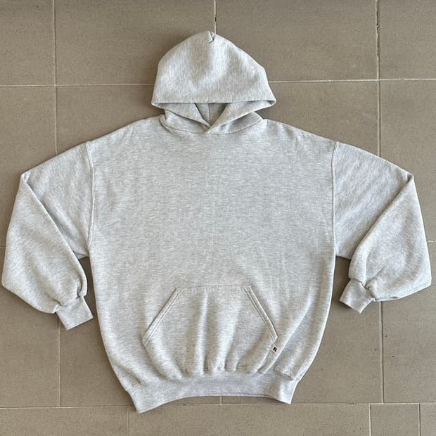 90s 빈티지 러셀 후드 밝은그레이 XL USA