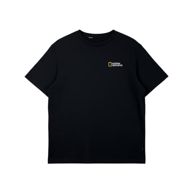 (XL) 내셔널지오그래픽 기능성 반팔 티 블랙