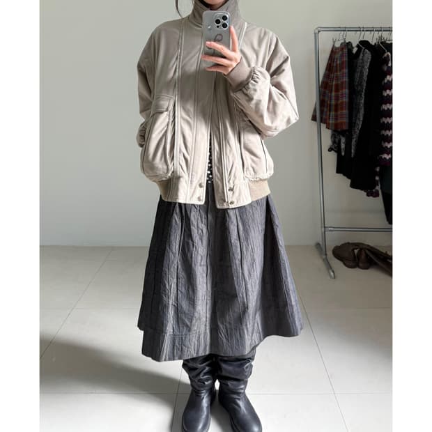 빈티지 누빔 자켓