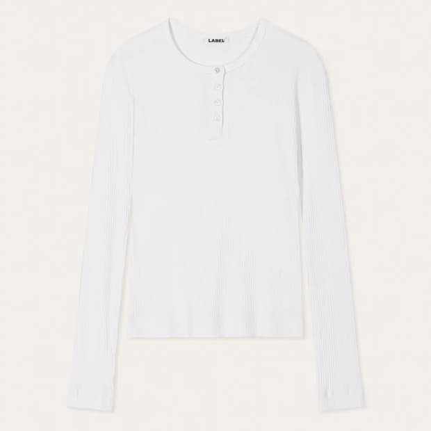 라벨아카이브 헨리넥 Amuel henley shirt white