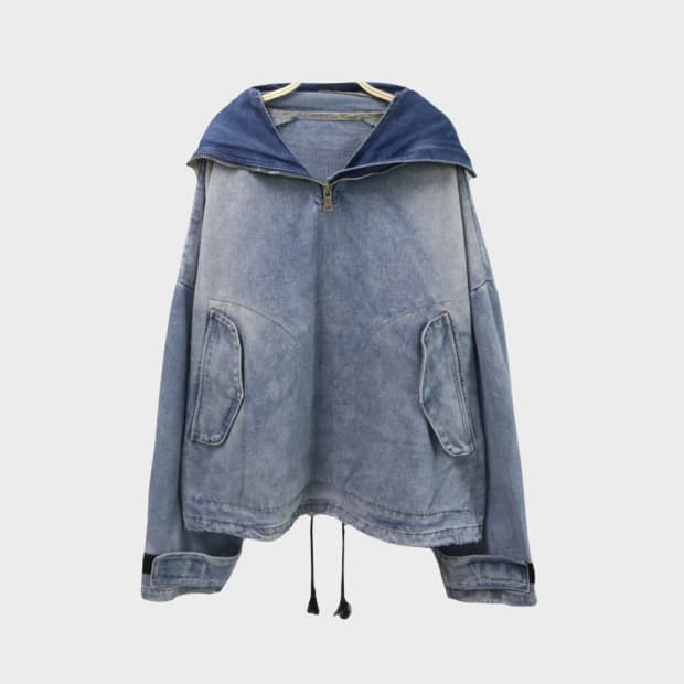 데님 세일러넥 아노락 66885