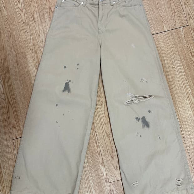 무명 moomyung WIDE DENIM (Beige) L사이즈