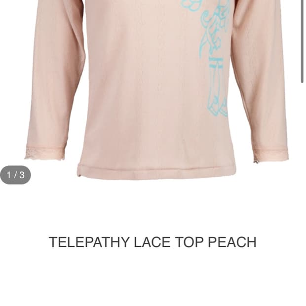 샬롬클럽 TELEPATHY LACE TOP PEACH