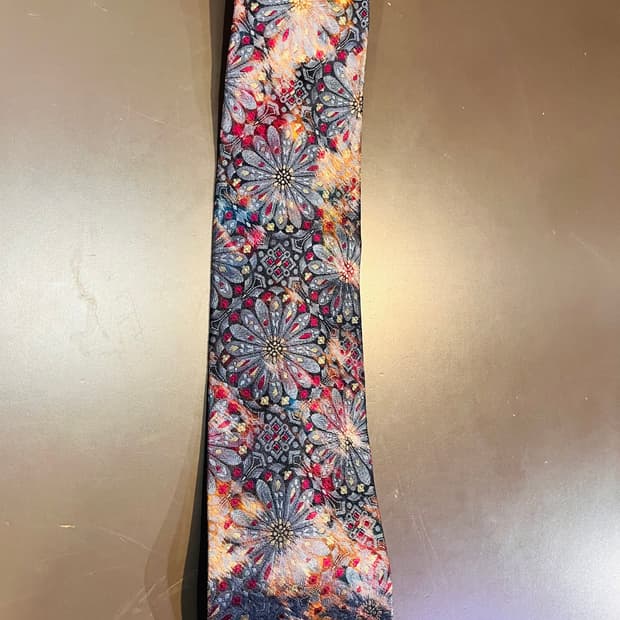 베르수스 베르사체 플로럴 패턴 실크 넥타이 (이탈리아)