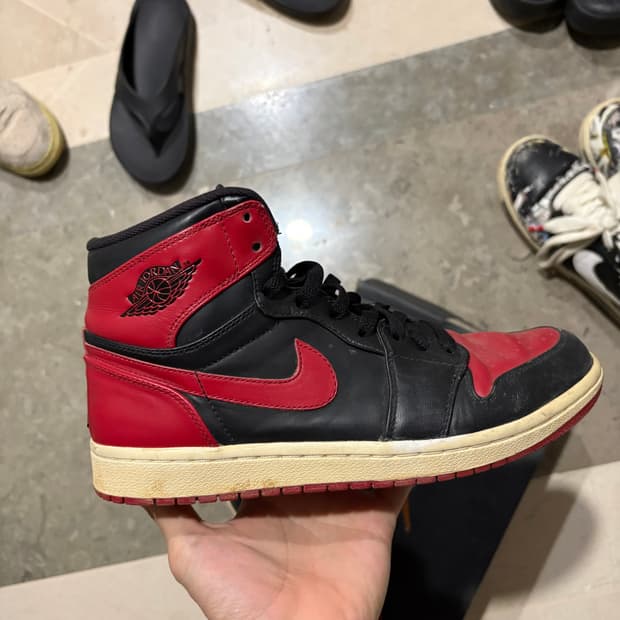 조던1 브레드 미드 63득점 기념 한정 동봉판