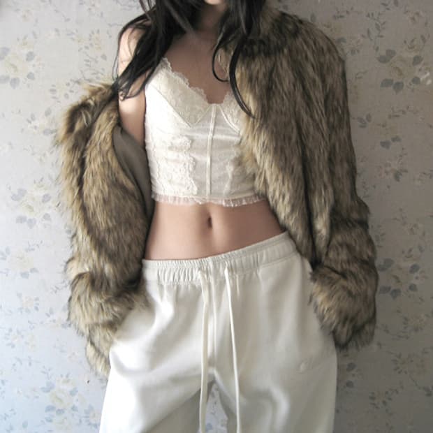 클라따 블랭킷 조거 팬츠 크림