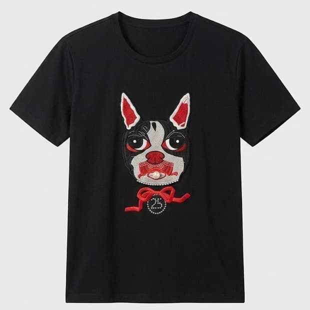 구찌(Gucci) 한정판 보스코 자수 반팔 티셔츠