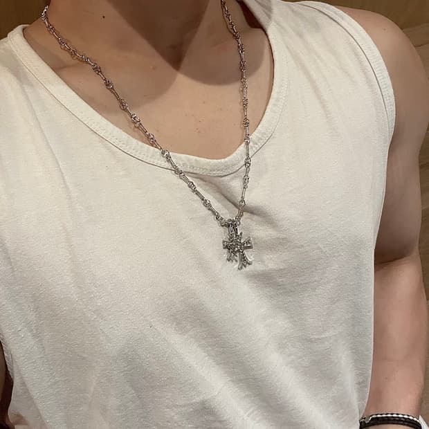 pcr053 Stainless heart necklace