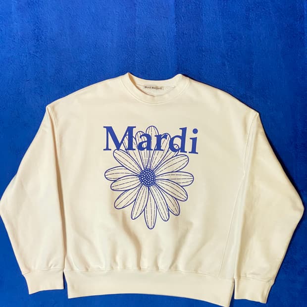 MardiMecredi 마르디메크르디 맨투맨 아이보리+블루