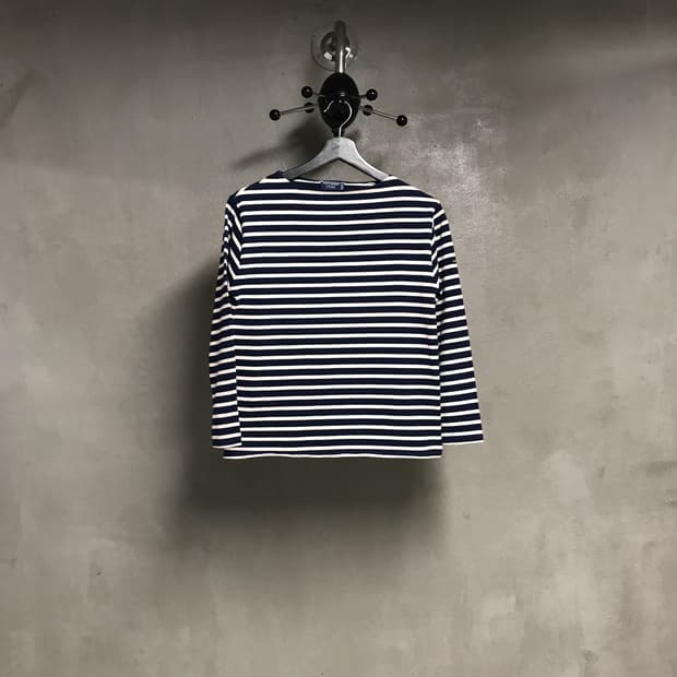 세인트제임스 단가라 긴팔 티셔츠 네이비 S(W)