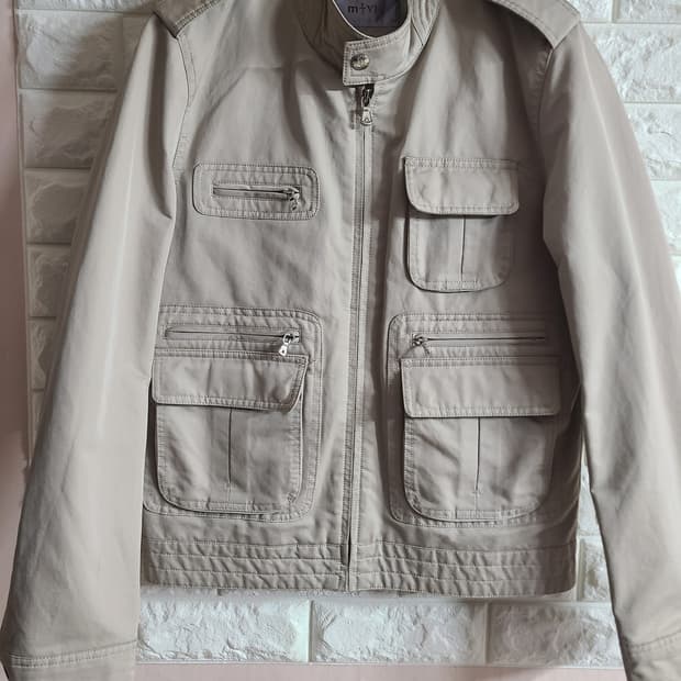 m+vio 남성 면 자켓 베이지색(95)