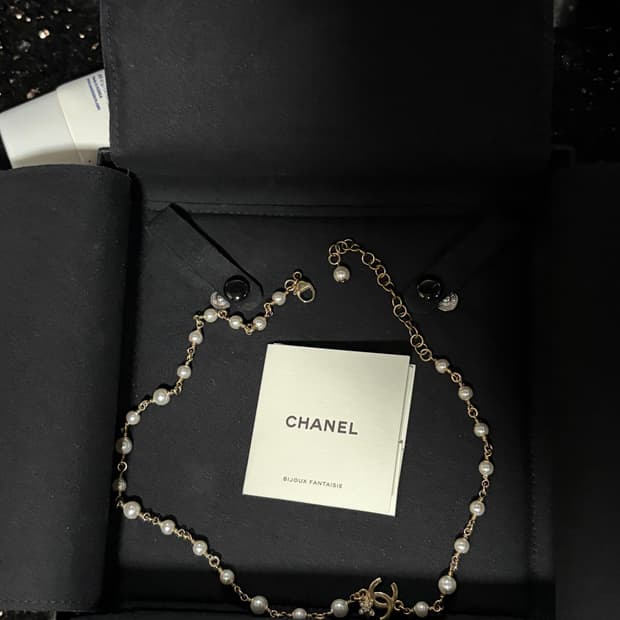 샤넬진주목걸이
