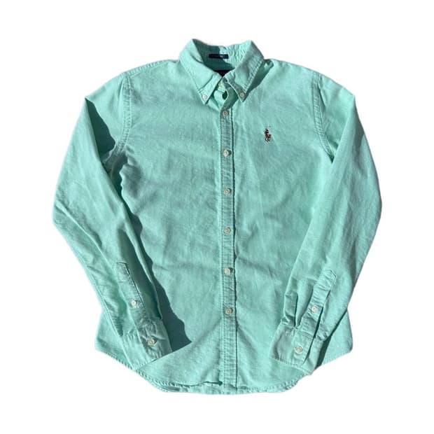 PRL button down solid shirts green