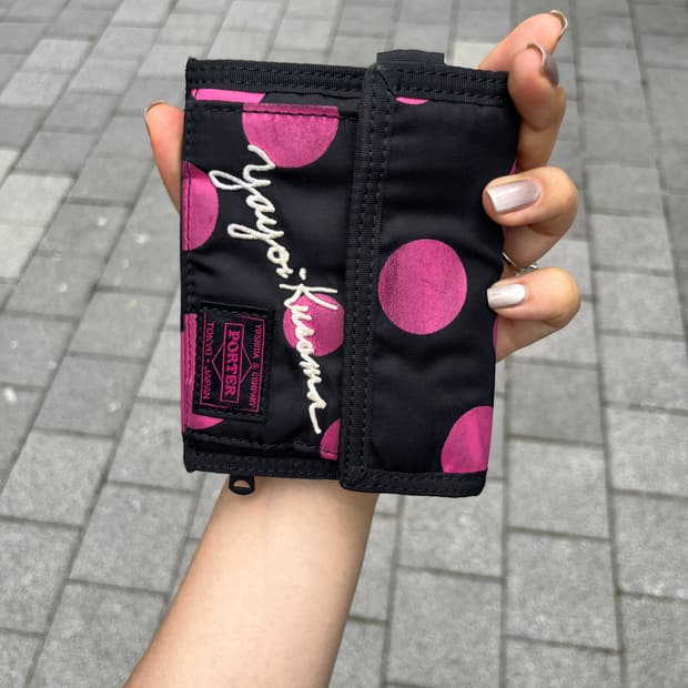 Porter x Kusama Yayoi x X-girl 핑크 도트 지갑