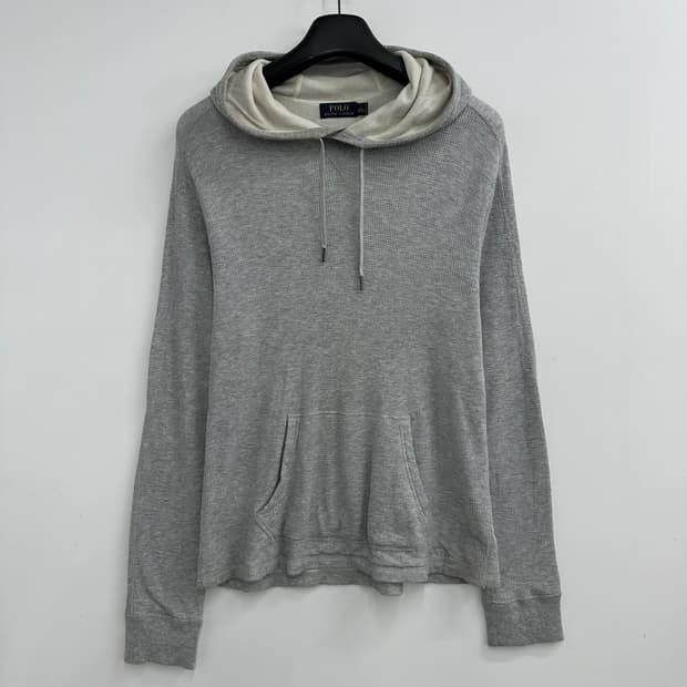 100 폴로 랄프로렌 남자 와플 롱슬리브 후드티