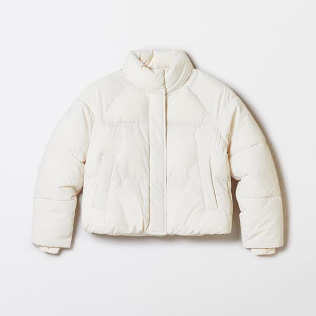 스파오 파스텔 푸퍼 패딩 M