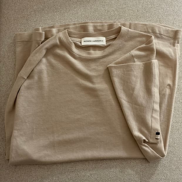익스트림 캐시미어 n.359 short sleeve 반팔 니트