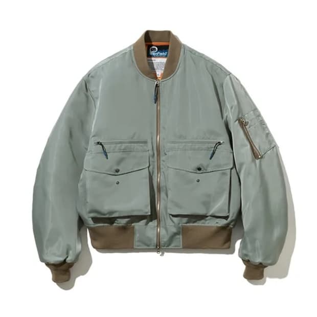 펜필드X유니폼브릿지 ma-1 bomber jacket grey