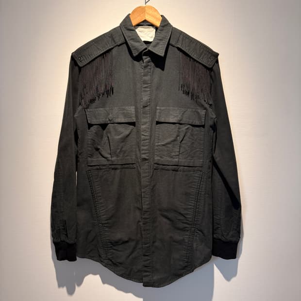 17AW Re-Edition Back Zip Fringe Shirt