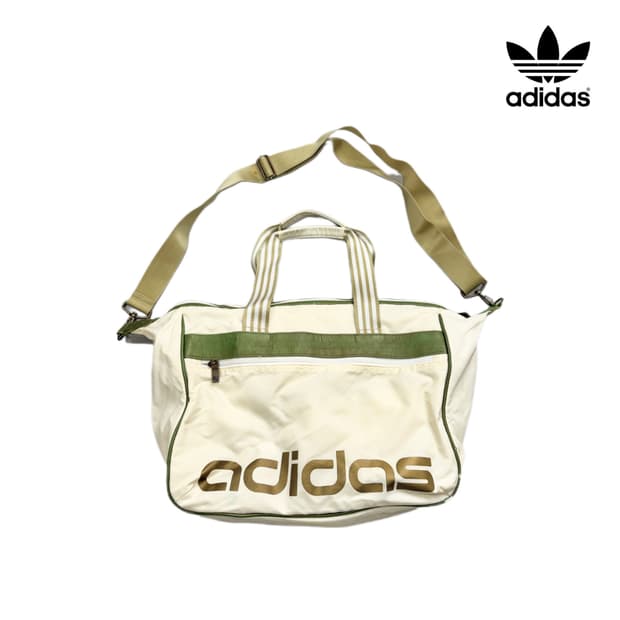 아디다스 Y2K 흰초 00s 올드스쿨 빅로고 크로스백