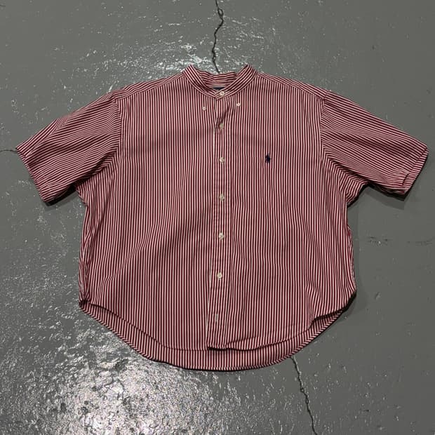 폴로 랄프로렌(PoloRalphLauren) 스트라이프 차이나카라 셔츠