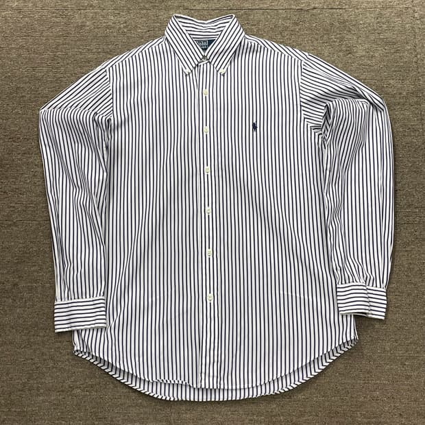 (15 1/2) POLO 폴로 랄프로렌 스트라이프 셔츠 커스텀핏