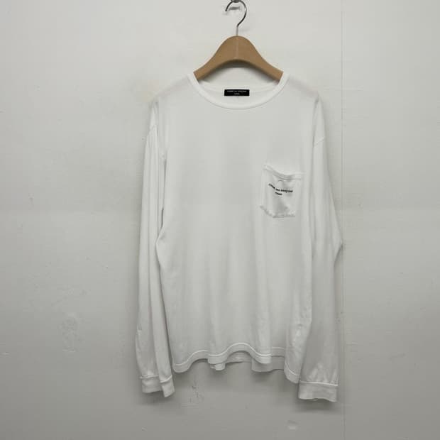 꼼데가르송 화이트 포켓 롱 슬리브