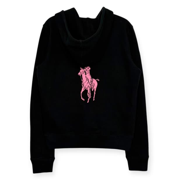 폴로 랄프로렌 핑크 로고 후드 집업