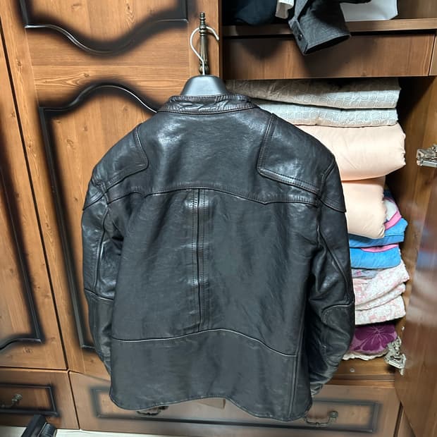 말가죽 차심 레이서 자켓 2xl