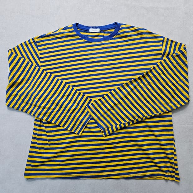 실측확인 빈티지 스트라이프 티셔츠 0306Y