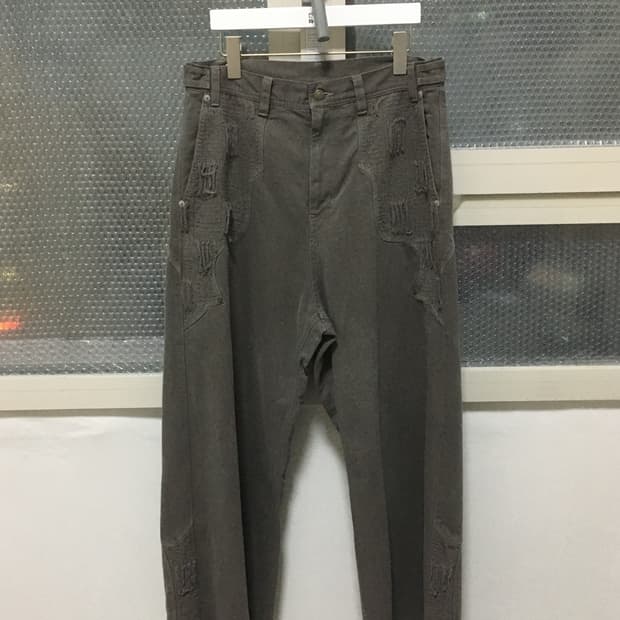 (3) 폴리테루 초판 웨스턴 보로 팬츠 그레이