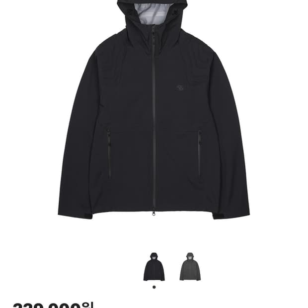 새상품) 산산기어 알레아 쉘 자켓 블랙 2 