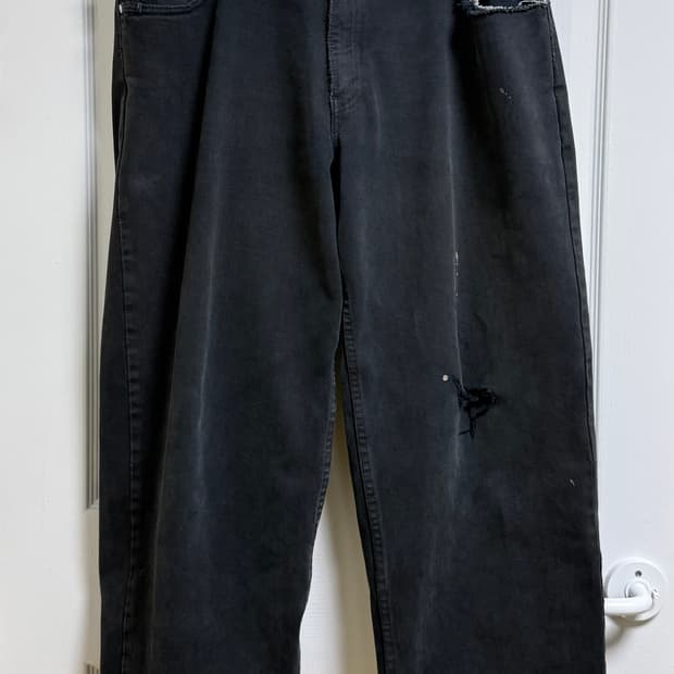 리바이스 실버탭 배기진 블랙