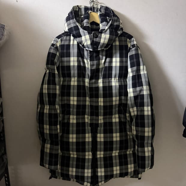 MSGM 남성 체크패턴 다운패딩점퍼 52(남성 105정도)