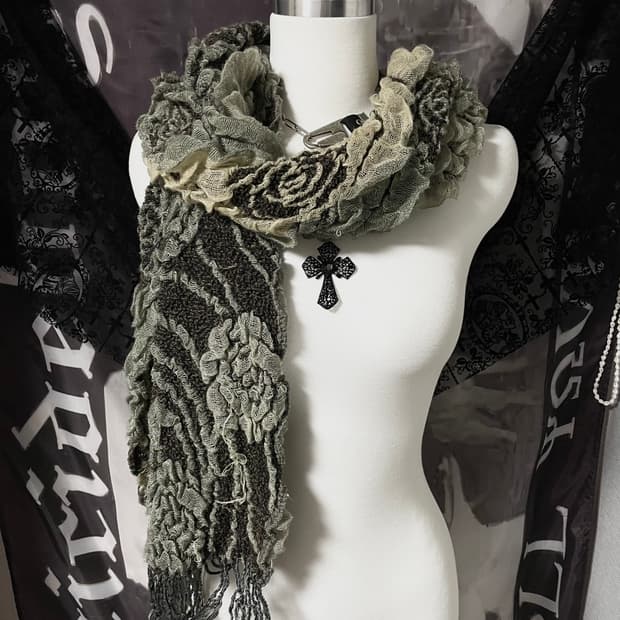 일본빈티지 그런지페어리 머플러 스카프 히피모리걸니혼진오네갸루스즈코