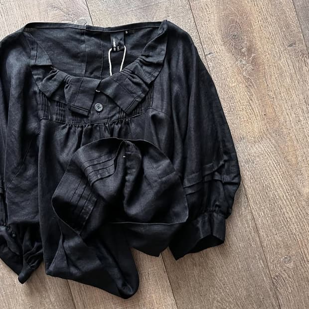 꼼데가르송 트리콧  AD2010 ruffle detail blouse
