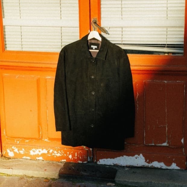 우드비 고트 스웨이드 자켓 블랙 2사이즈 판매