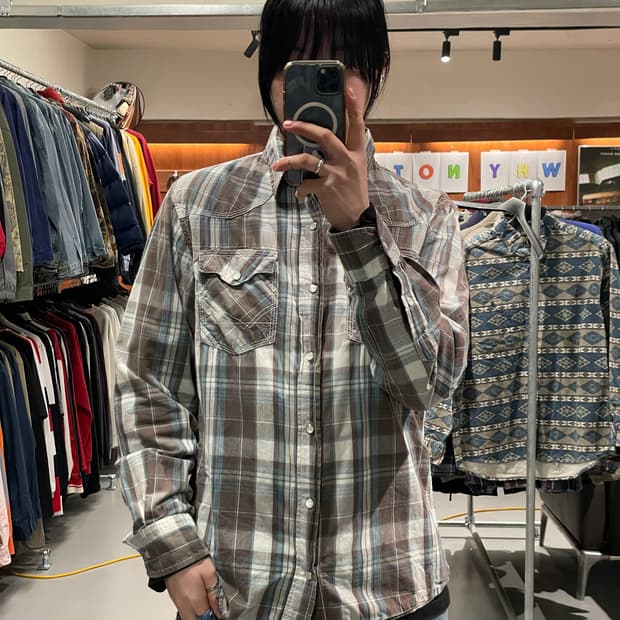 빈티지 웨스턴 셔츠