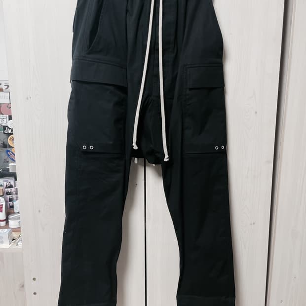 릭오웬스 22fw 드로우스트링 카고팬츠 46(xs)
