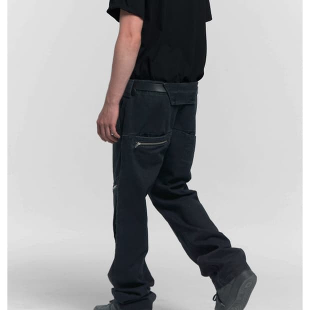 L) 플라스틱프로덕트 리빌드 포켓 팬츠 블랙