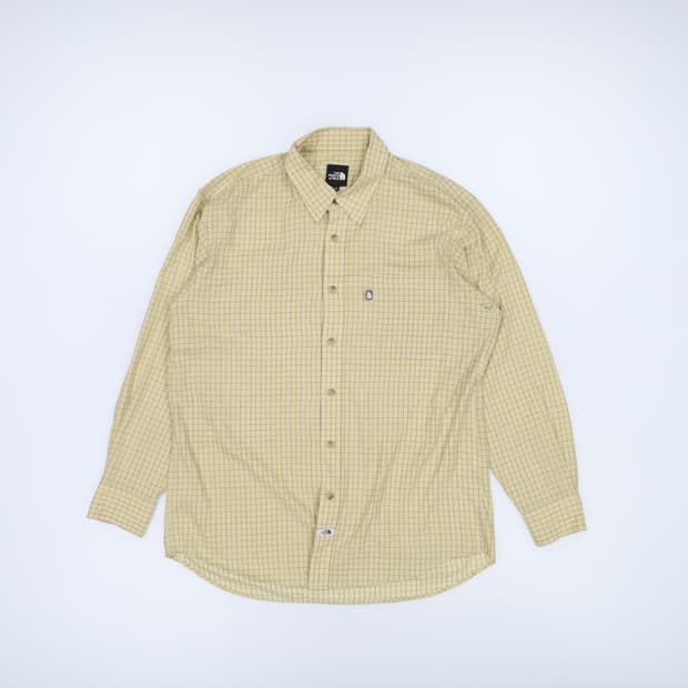 [100] 노스페이스 체크 긴팔 셔츠 남방 0112J