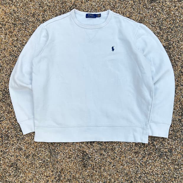 폴로 랄프로렌 화이트 맨투맨